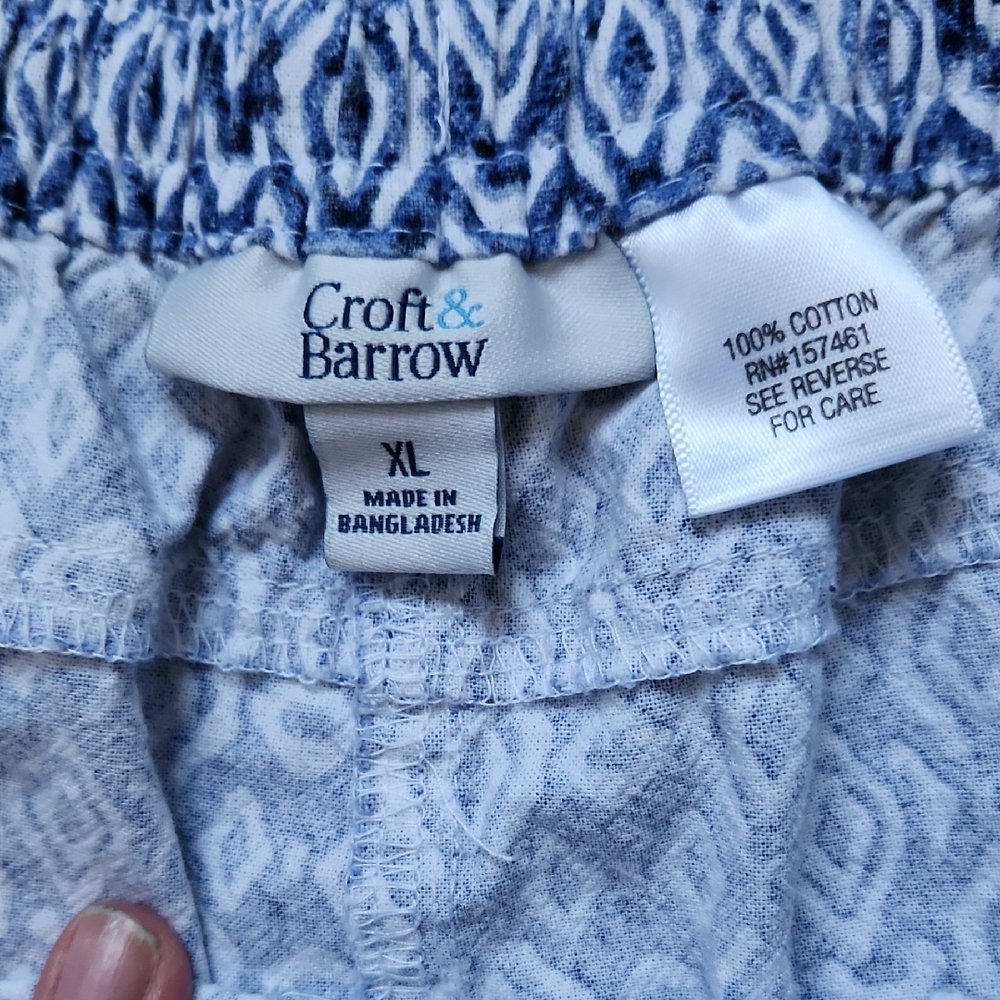 Blue Geometric Patterned Shorts - Picture 2 of 4